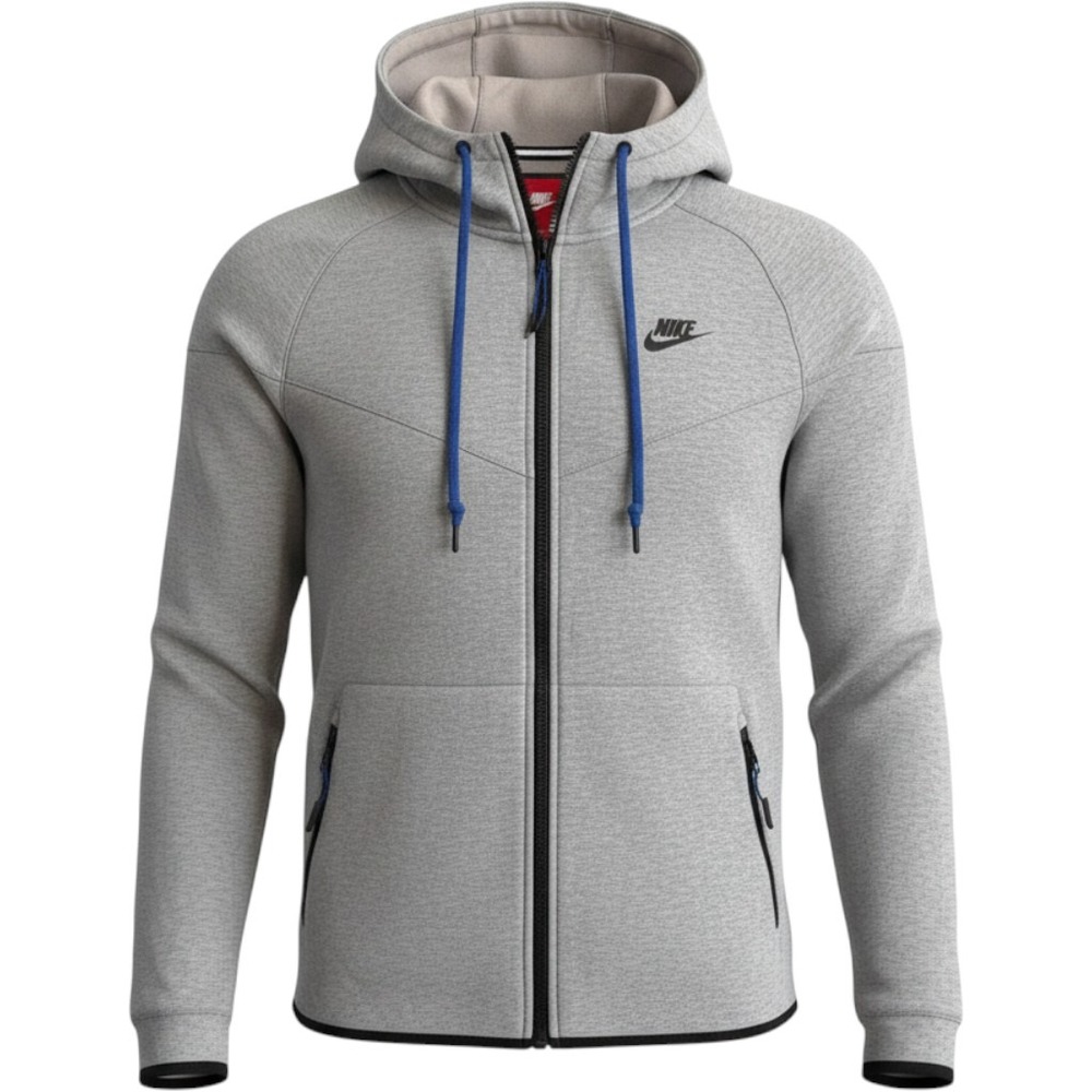 Nike Gray Tech Fleece Windrunner Hoodie (2nd Generation Cassic zip up) Sz L